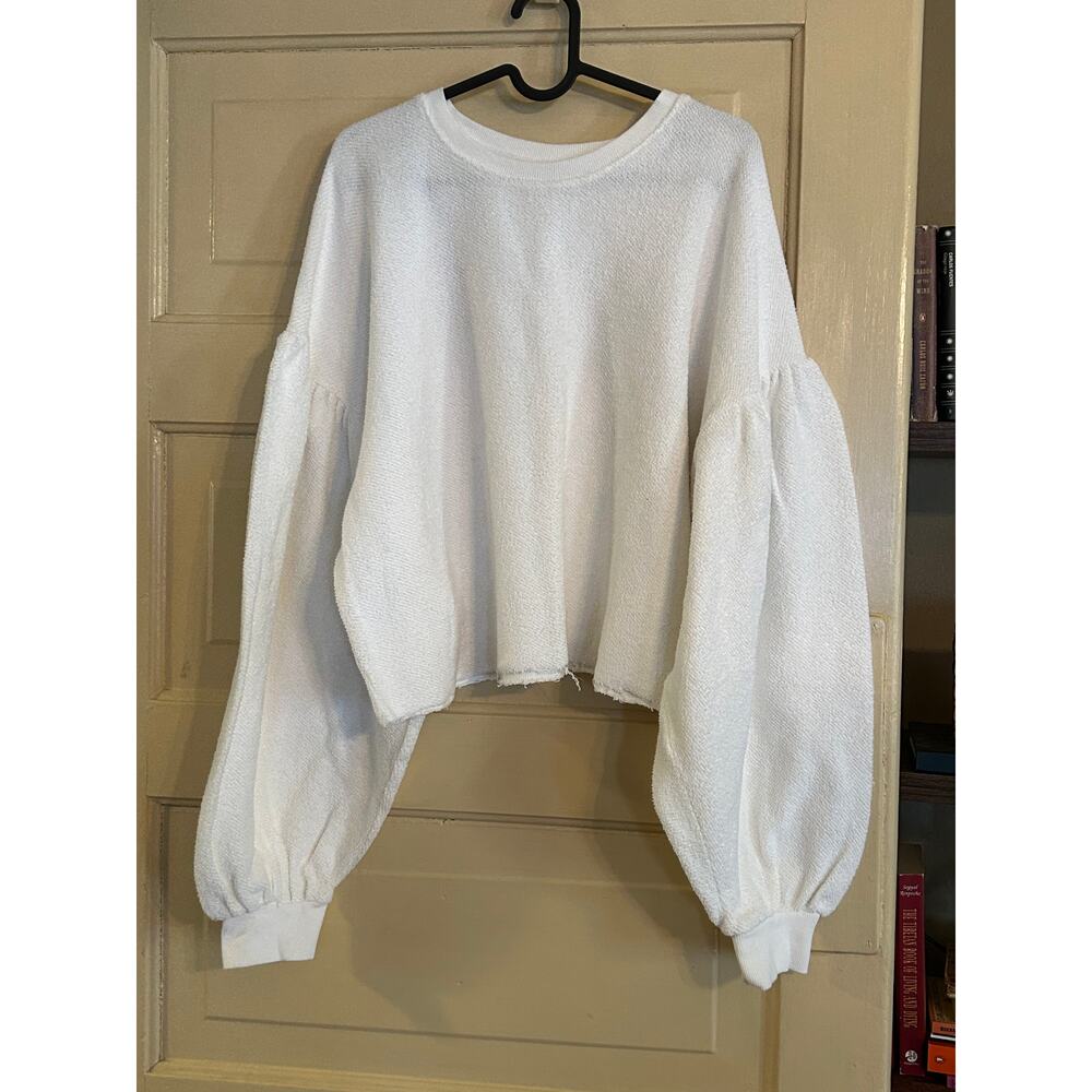 Free People Sleeves Like These Sweatshirt Pullover size L